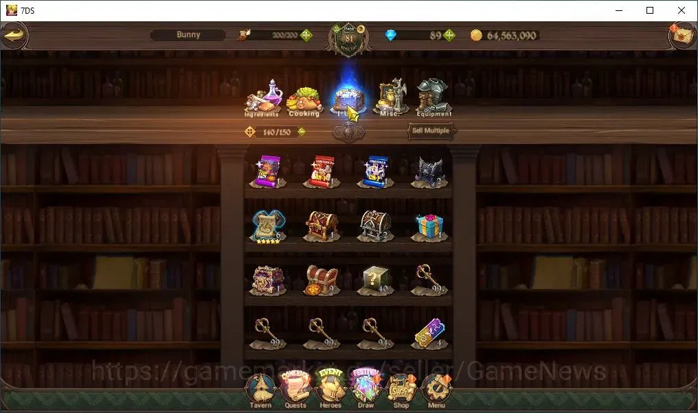 The Seven Deadly Sins: Grand Cross Accounts Endgame Global|73 LS+89 Dm|4,1M CC|2 LR+6 UR+Collab 19