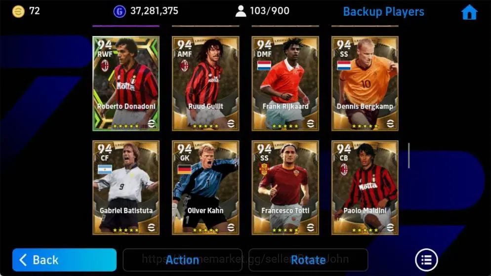 eFootball Accounts Mobile|PW 3213|Epic Pelé,Koeman,Kahn,Drogba,Batist image 10