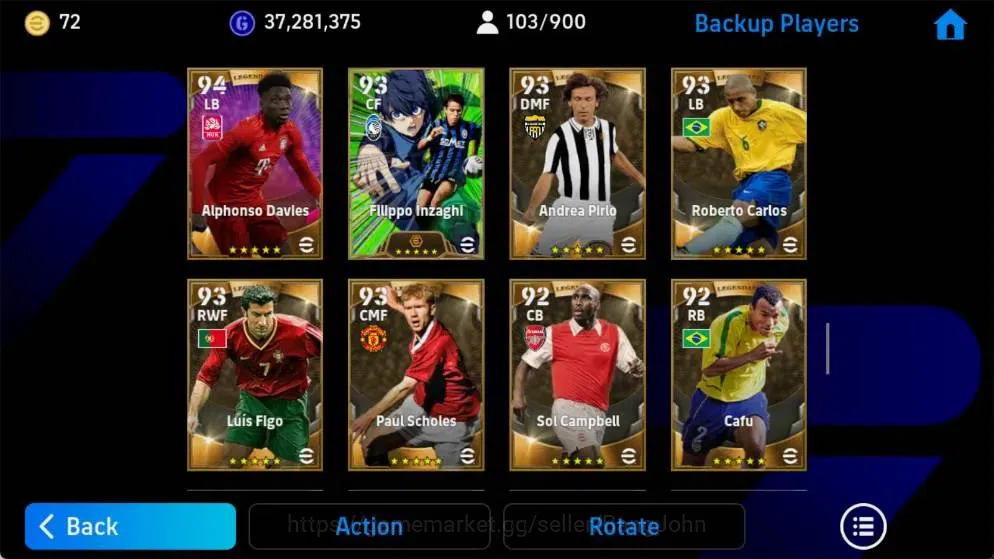 eFootball Accounts Mobile|PW 3213|Epic Pelé,Koeman,Kahn,Drogba,Batist image 11