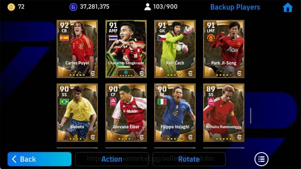 eFootball Accounts Mobile|PW 3213|Epic Pelé,Koeman,Kahn,Drogba,Batist image 12