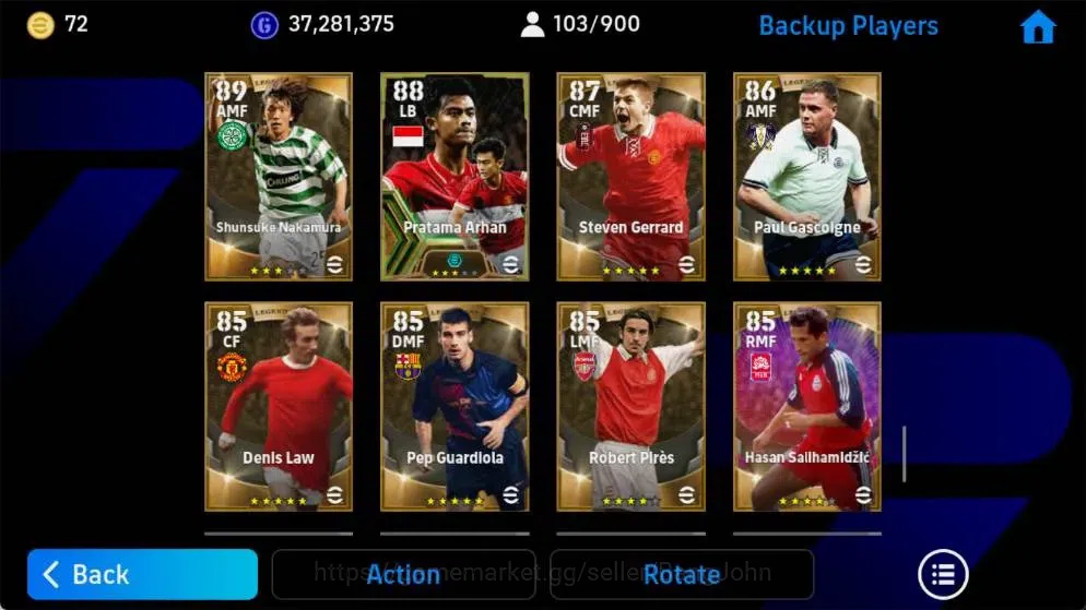 eFootball Accounts Mobile|PW 3213|Epic Pelé,Koeman,Kahn,Drogba,Batist image 13