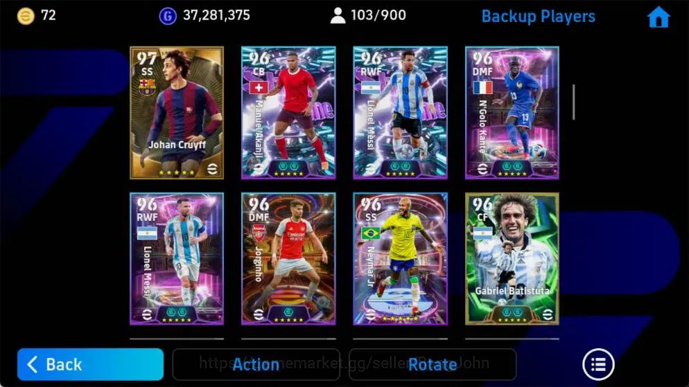 eFootball Accounts Mobile|PW 3213|Epic Pelé,Koeman,Kahn,Drogba,Batist image 5