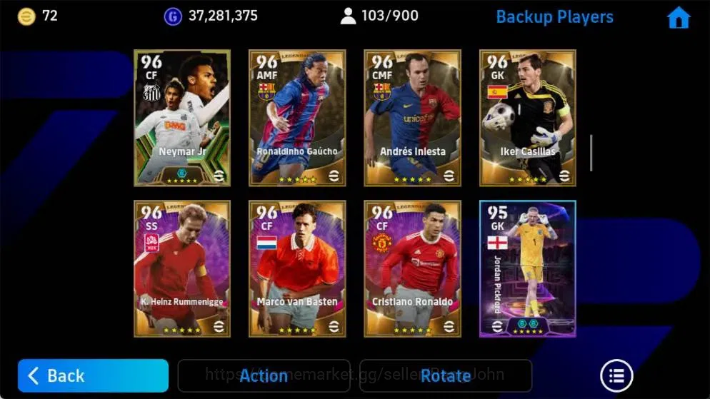 eFootball Accounts Mobile|PW 3213|Epic Pelé,Koeman,Kahn,Drogba,Batist image 7