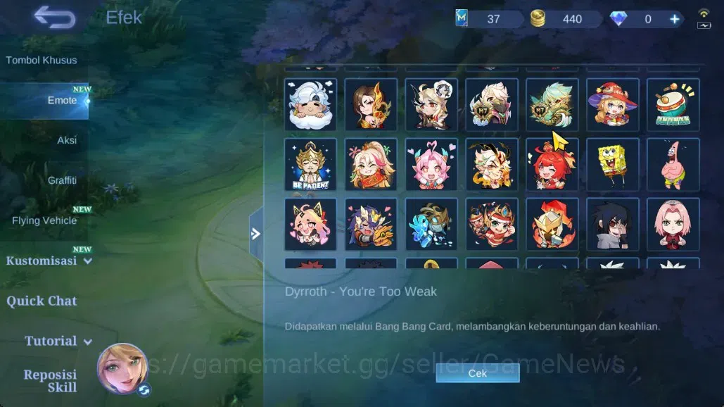 Mobile Legends: Bang Bang Accounts Collector Hero 122|Skin 227|Highest Imortal 128|Karina KOF,Prime 19