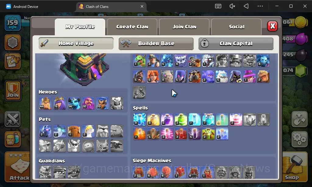 Clash of Clans Accounts LV 159|TH 14-BH 10|HH 8|Limited Skin|BK 44,AQ 75,G image 3