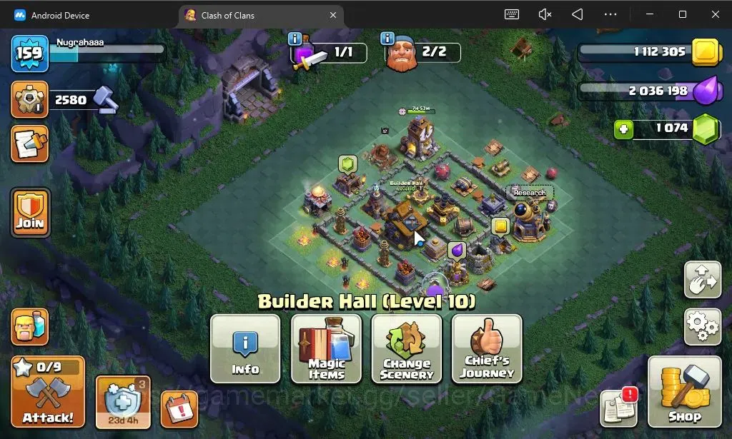 Clash of Clans Accounts LV 159|TH 14-BH 10|HH 8|Limited Skin|BK 44,AQ 75,G image 4