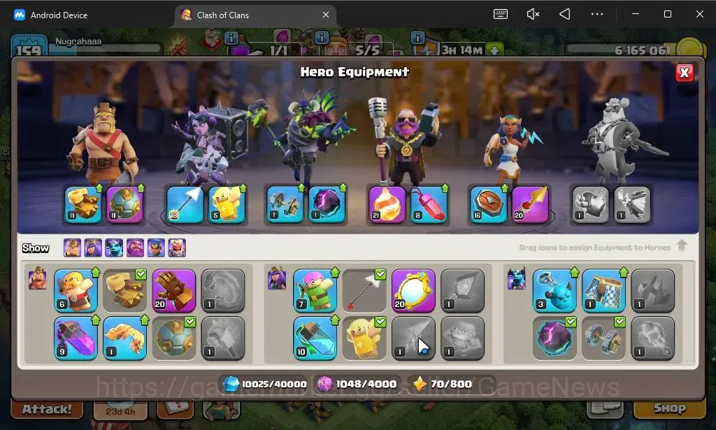 Clash of Clans Accounts LV 159|TH 14-BH 10|HH 8|Limited Skin|BK 44,AQ 75,G image 7