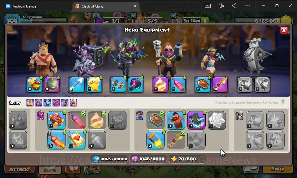 Clash of Clans Accounts LV 159|TH 14-BH 10|HH 8|Limited Skin|BK 44,AQ 75,G image 8
