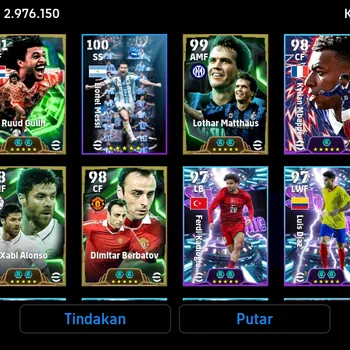 eFootball Accounts Legends & Iconic Players COLLECTIVE (3210), RUUD GULLIT 107,  LOTHAR MATTHAUS 105, XABI ALONSO 104, PAUL
