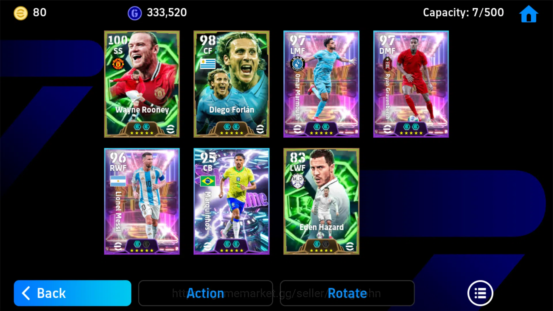 eFootball Accounts Android Power 3135 | Rooney Epic db , Omar Marmous image 4