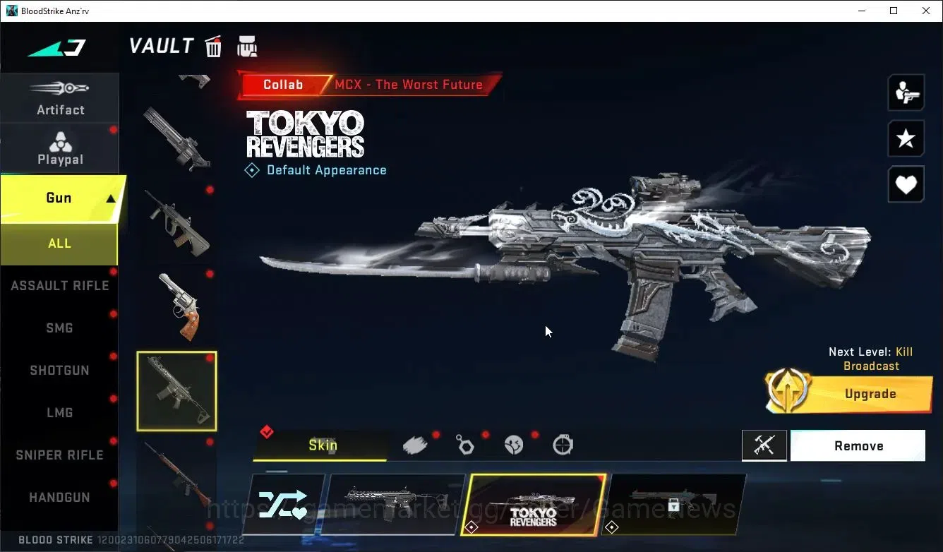 Blood Strike Accounts ASIA|MELEE TALON KNIFE-Sactum+COLLAB TOKRAV[MCX,FN image 9