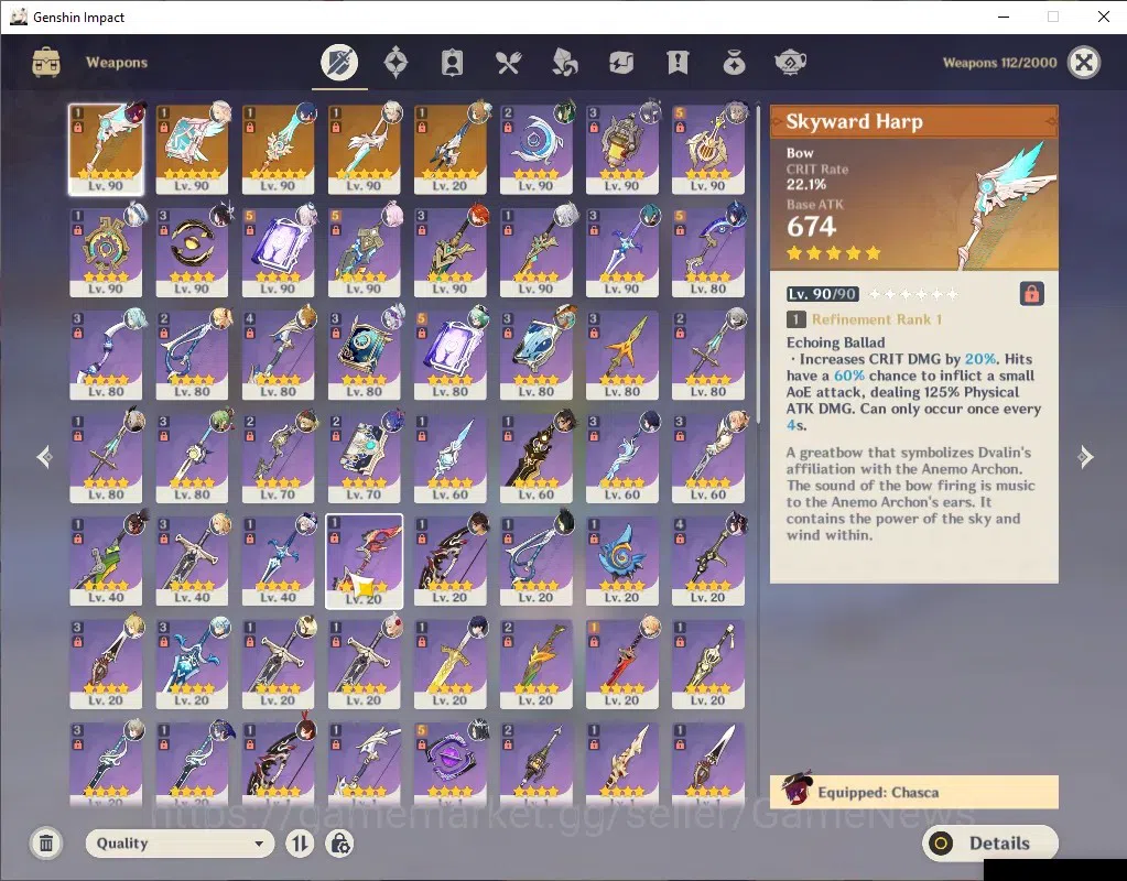 Genshin Impact Accounts ASIA|Free HSR|AR 60|19 Limit + 7 (*5Wep)|Columbina image 3