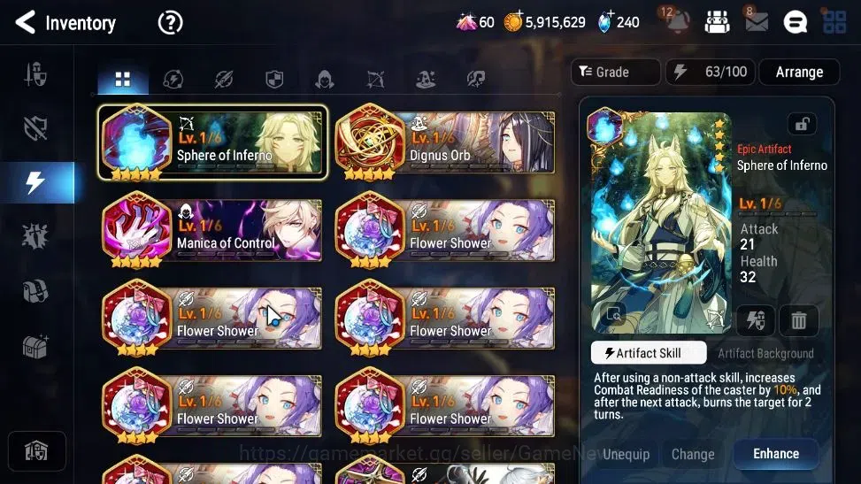 Epic Seven Accounts EU Verif|New Era|4 ML(Har Setti,SS Vivian,Req Roan image 15