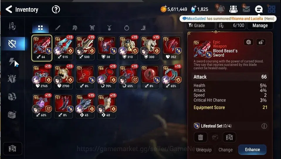 Epic Seven Accounts GLOBAL Unverif|New Era|2 ML(Rhianna&Luciella,SE Ce image 14