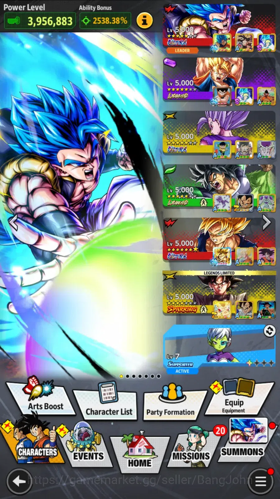 Dragon Ball Legends Accounts Android | Lvl 154|3.9M Total Power|2 LR|3 UL|UL SS image 15