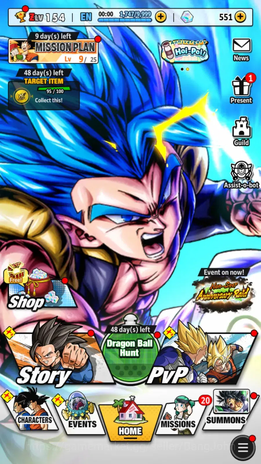 Dragon Ball Legends Accounts Android | Lvl 154|3.9M Total Power|2 LR|3 UL|UL SS image 16