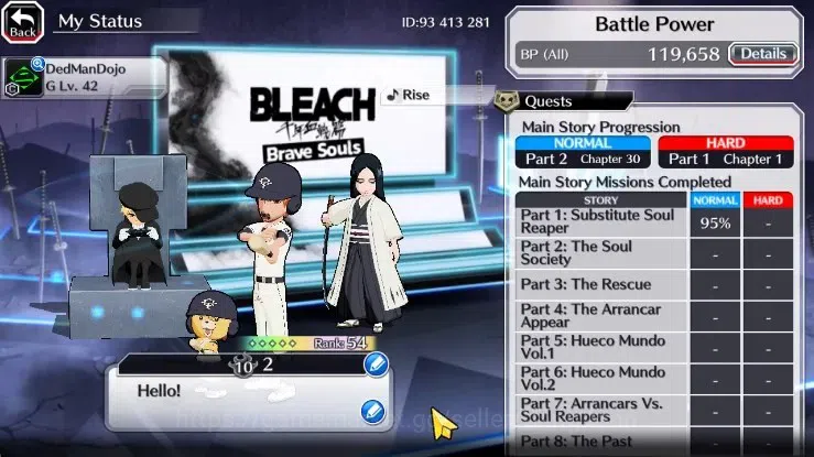 Bleach: Brave Souls Accounts Starter Global |7K Orb+FreshStory Starter| Ichigo 4