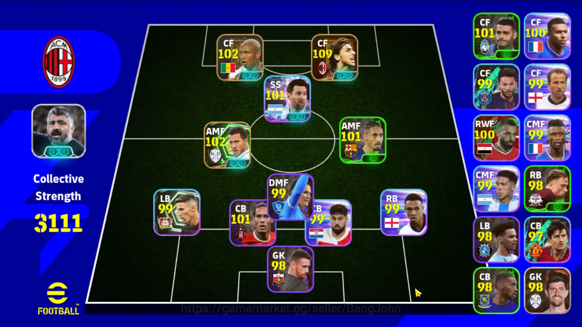 eFootball Accounts android power 3111 | ibra bigtime starter EFB218B image 1