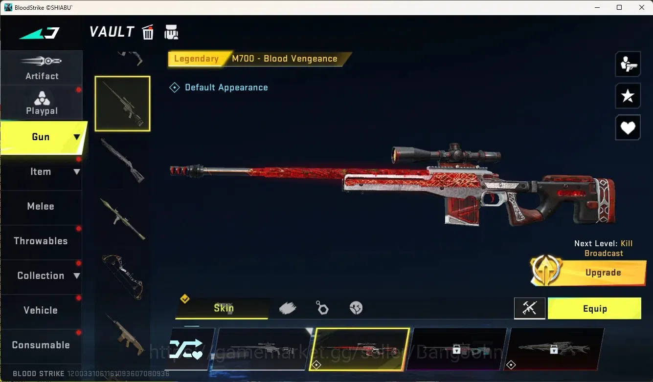 Blood Strike Accounts Rare Skin ASIA | 1 Ultra Striker: Zero-Nullifier | 1 Legendary Gun | Check SS BS1974B 2