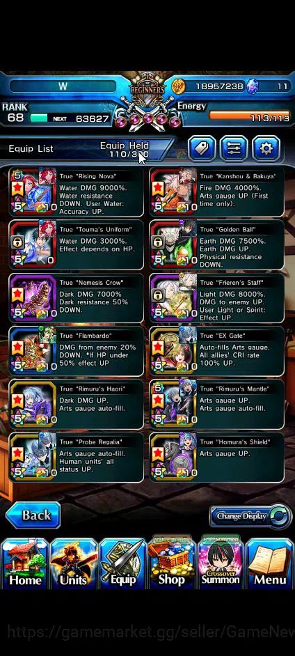 Grand Summoners Accounts Global|Rank 68|16 Ascend+8 TW|[Inumuta,Chloe,DL Ri image 14
