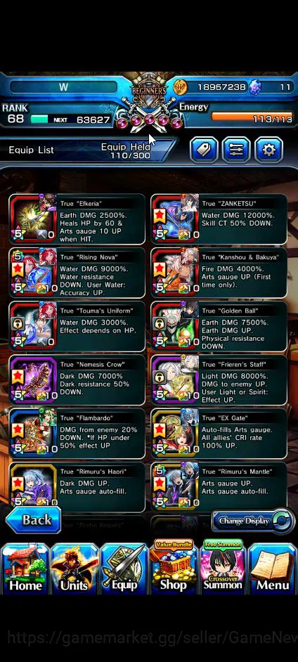 Grand Summoners Accounts Global|Rank 68|16 Ascend+8 TW|[Inumuta,Chloe,DL Ri image 15