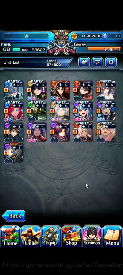 Grand Summoners Accounts Global|Rank 68|16 Ascend+8 TW|[Inumuta,Chloe,DL Ri image 17
