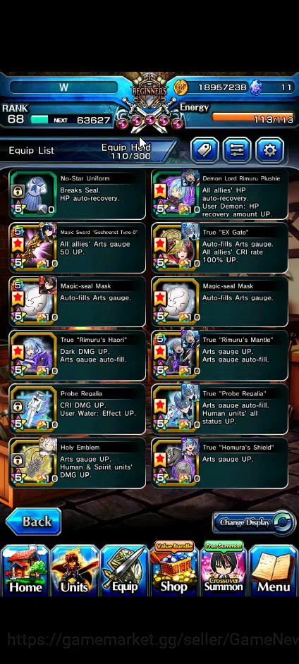 Grand Summoners Accounts Global|Rank 68|16 Ascend+8 TW|[Inumuta,Chloe,DL Ri image 2