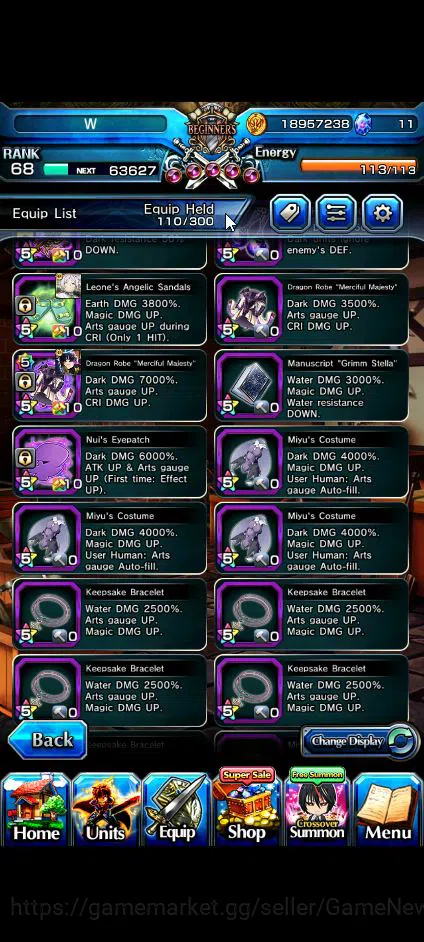 Grand Summoners Accounts Global|Rank 68|16 Ascend+8 TW|[Inumuta,Chloe,DL Ri image 5