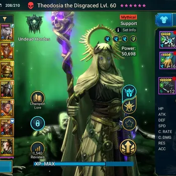 Raid: Shadow Legends Accounts Mid-Game Lv 47|1,3M PWR|1 Mythic(Theodosia)+29