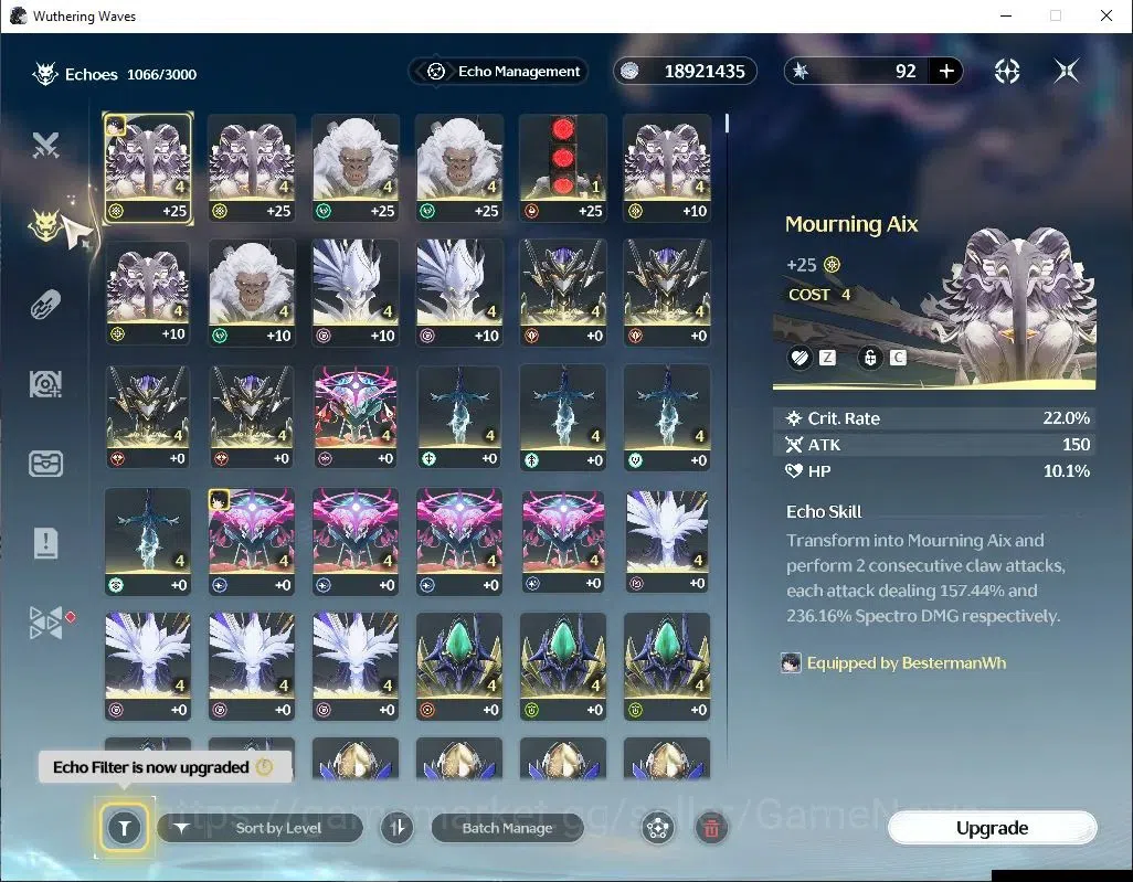 Wuthering Waves Accounts SEA|UL 48|2 Limited| (Lucy R5,Rebecca) |Female MC| image 6