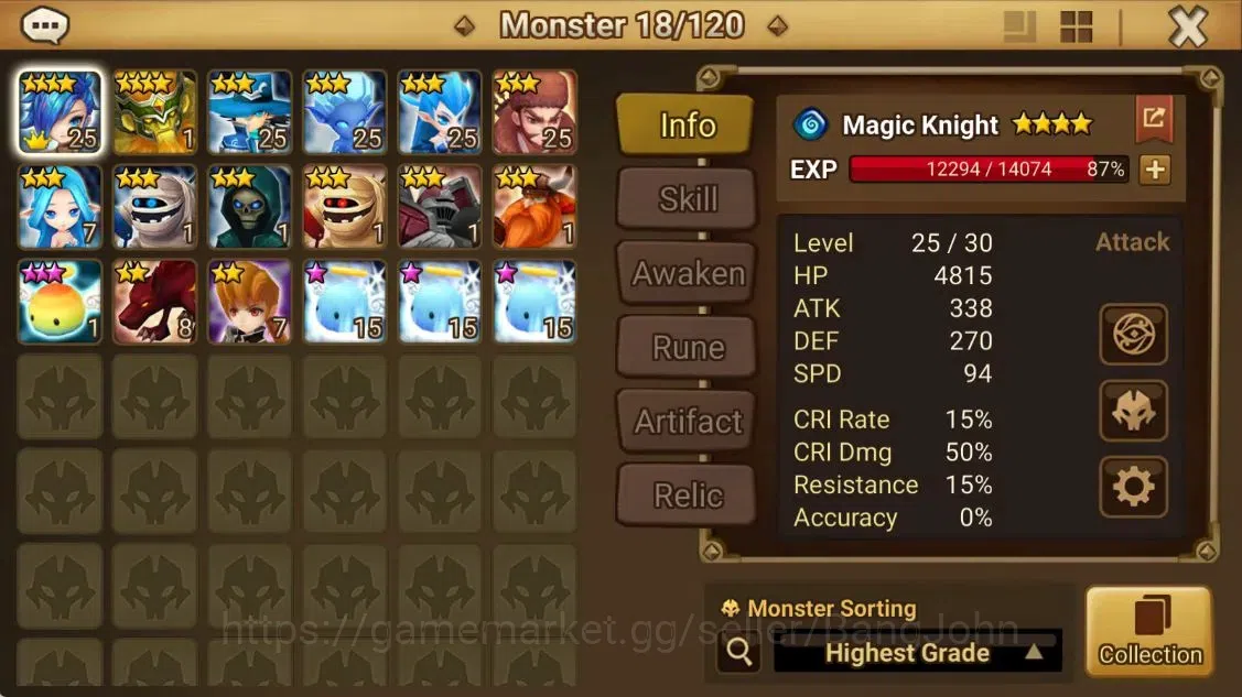 Summoners War: Sky Arena Accounts ASIA | Starter | Level 13 | Ready Gacha | 12-YSS + image 8