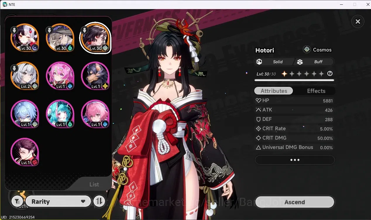 Neverness to Everness Accounts NA| Hunter Lv 12 | 3 S-Class + 6 A-Class [Lacrimos image 2