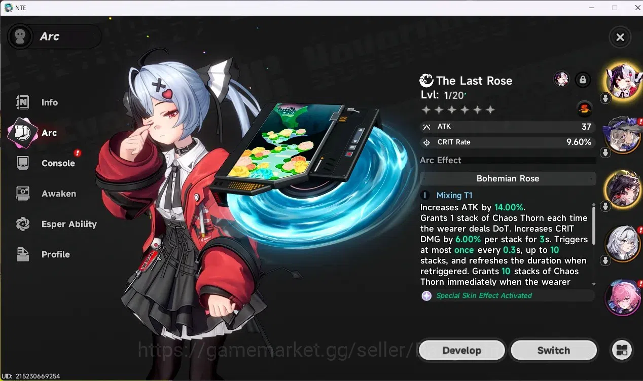 Neverness to Everness Accounts NA| Hunter Lv 12 | 3 S-Class + 6 A-Class [Lacrimos image 3