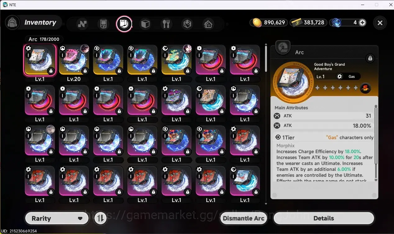 Neverness to Everness Accounts NA| Hunter Lv 12 | 3 S-Class + 6 A-Class [Lacrimos image 9