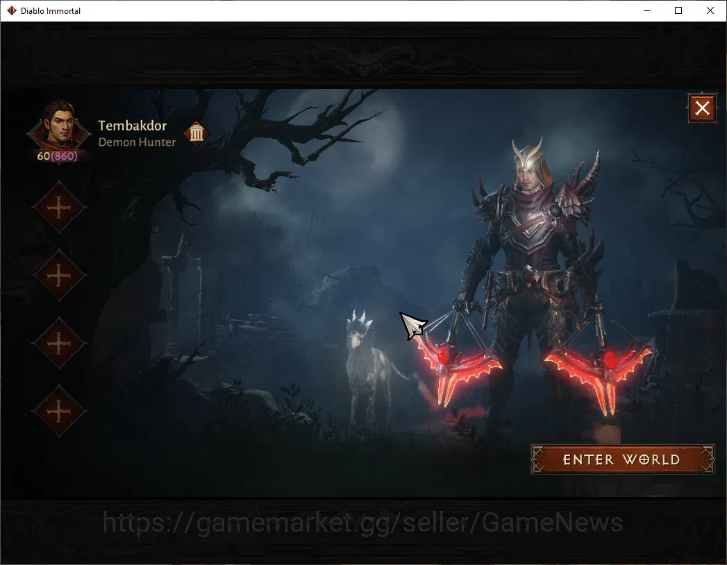 Diablo Immortal Accounts SEA-Anu|CS ON|Lv60(860)|Demon Hunter|CR 41k|Reso 3 image 1
