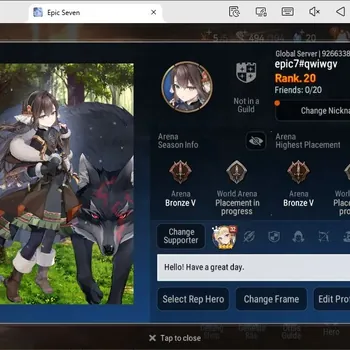 Epic Seven Accounts Starter Global Unverif|Starter|2ML(D.Diene,DBSenya)|PoH+Bless ON|Theater Untouch|Stigma 5,9K|Check