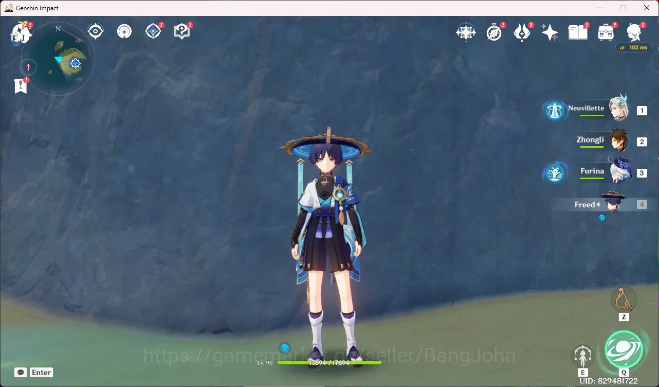 Genshin Impact Accounts End-Game |ASIA|AR 60|UID 82|18 Limit|Neuvillette|Z image 1