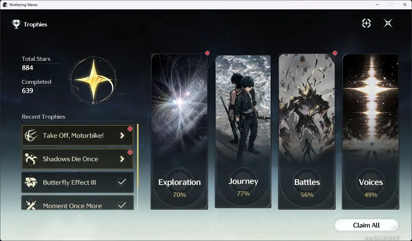Wuthering Waves Accounts SEA|UL 50|Rank 6|3 Char Limited [Sigrika,Qiuyuan,S image 10