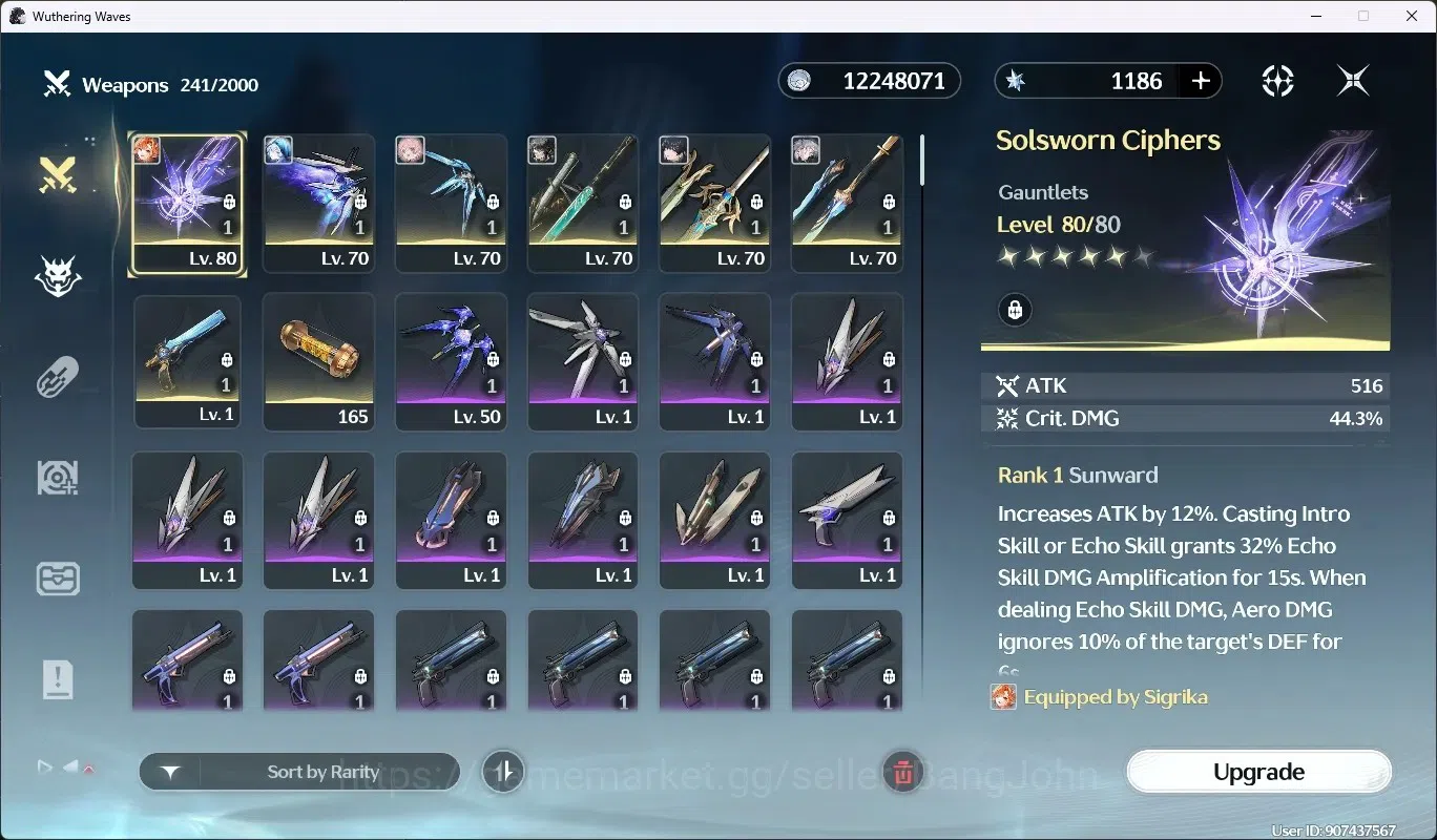 Wuthering Waves Accounts SEA|UL 50|Rank 6|3 Char Limited [Sigrika,Qiuyuan,S image 11