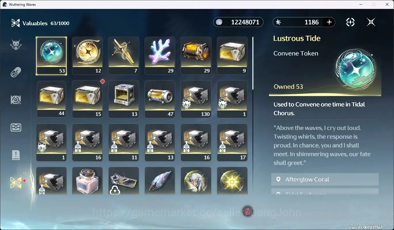 Wuthering Waves Accounts SEA|UL 50|Rank 6|3 Char Limited [Sigrika,Qiuyuan,S image 17