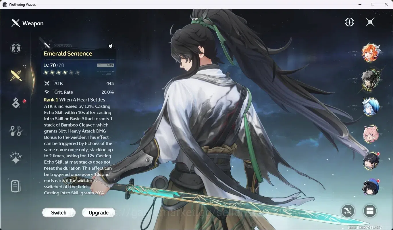 Wuthering Waves Accounts SEA|UL 50|Rank 6|3 Char Limited [Sigrika,Qiuyuan,S image 5