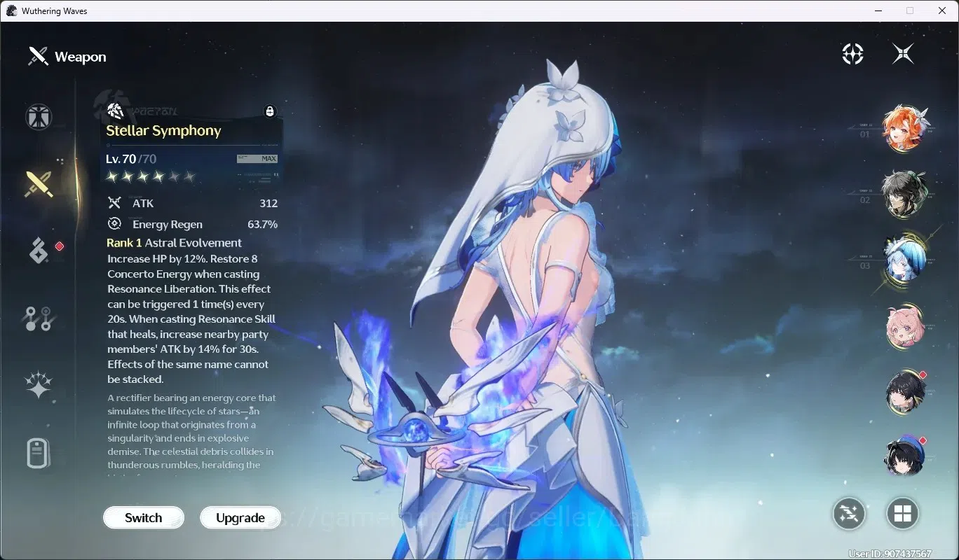 Wuthering Waves Accounts SEA|UL 50|Rank 6|3 Char Limited [Sigrika,Qiuyuan,S image 6