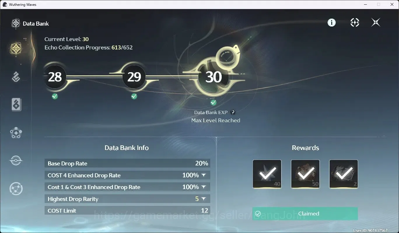 Wuthering Waves Accounts SEA|UL 50|Rank 6|3 Char Limited [Sigrika,Qiuyuan,S image 9