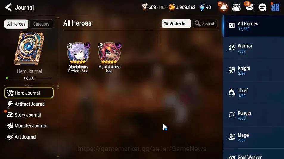 Epic Seven Accounts GLOBAL Unverif|New Era|2 ML(DPerfect Aria,Martial  image 6
