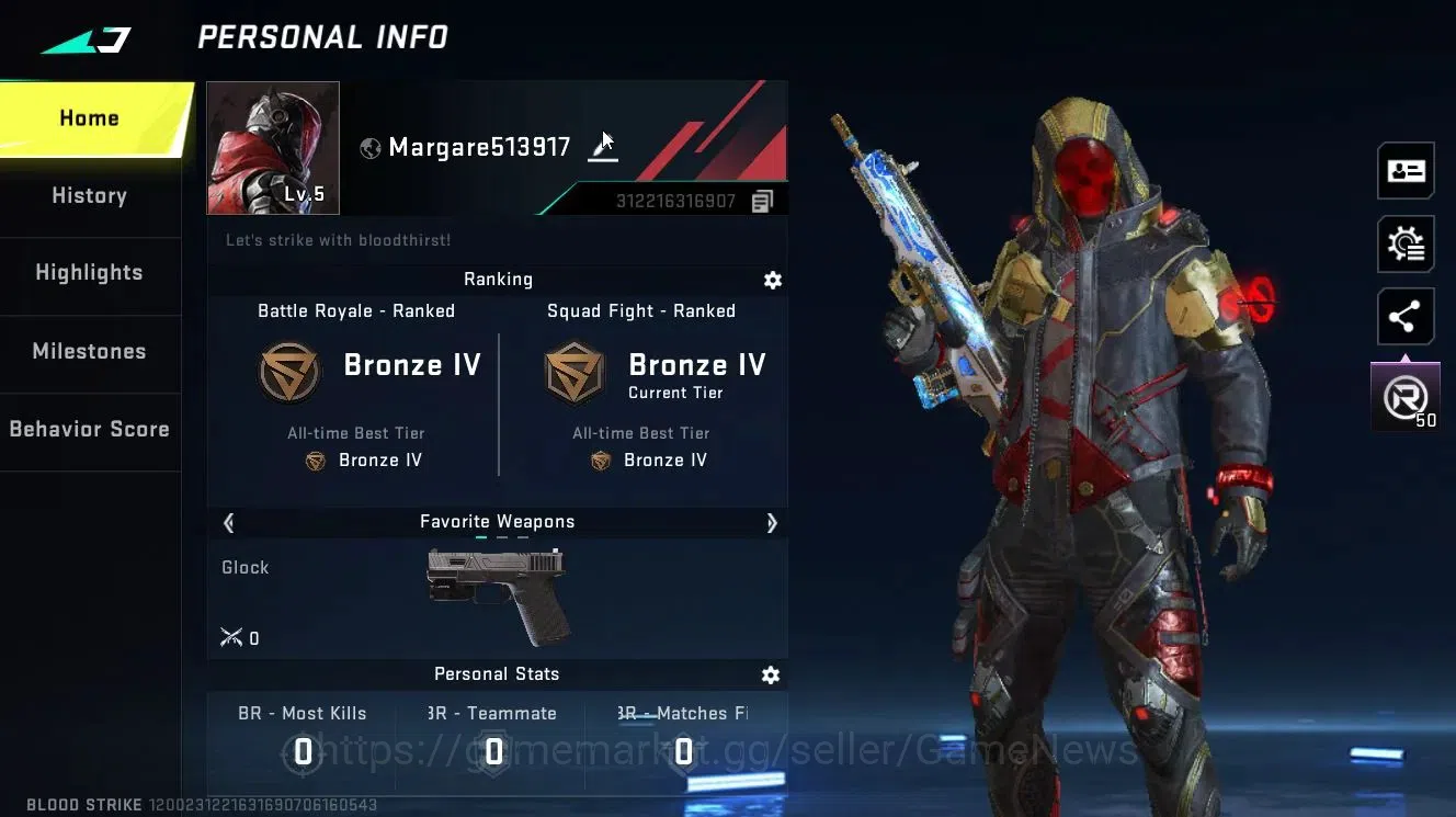 Blood Strike Accounts ASIA | ULTRA [ETHAN-Darkwalker] |Legendary AR97-Su image 2