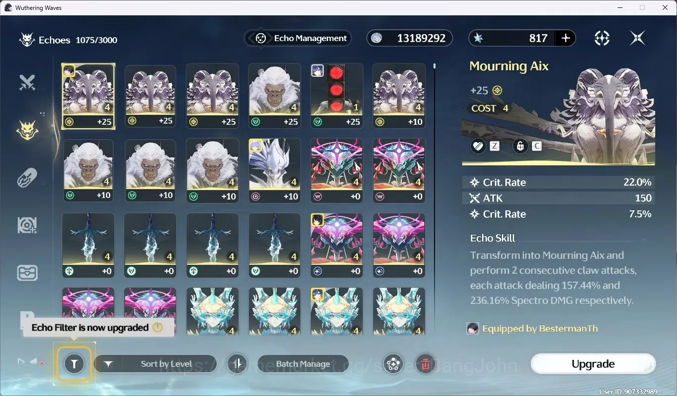 Wuthering Waves Accounts SEA|UL 47|Rank 6|4 Char Limited [Iuno,Augusta]+Sig image 4