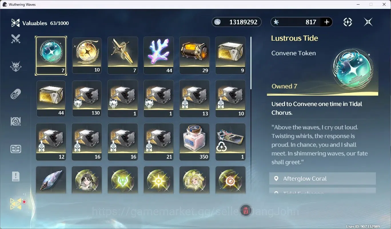 Wuthering Waves Accounts SEA|UL 47|Rank 6|4 Char Limited [Iuno,Augusta]+Sig image 9