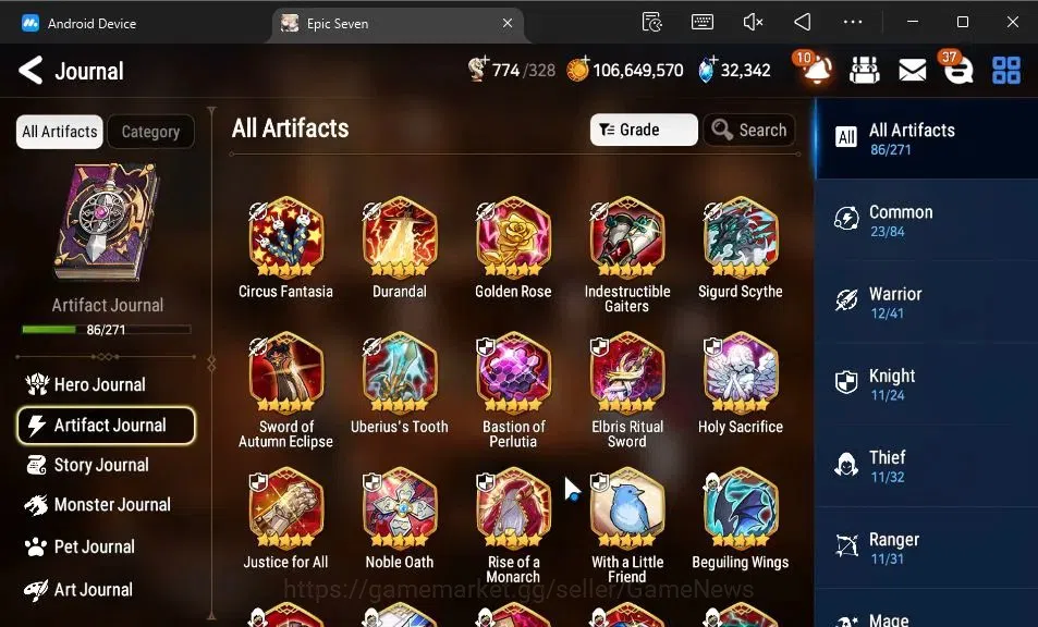 Epic Seven Accounts GLOBAL Unverif|14 ML(Ruele oL,Har setti,E Ilynav,E image 10