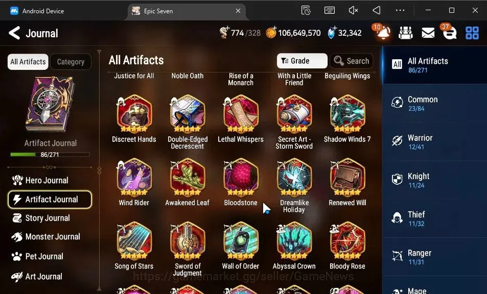 Epic Seven Accounts GLOBAL Unverif|14 ML(Ruele oL,Har setti,E Ilynav,E image 11