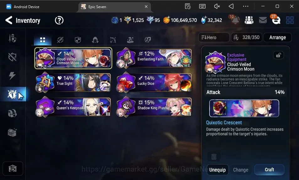 Epic Seven Accounts GLOBAL Unverif|14 ML(Ruele oL,Har setti,E Ilynav,E image 16